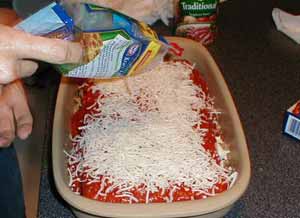 LAYER CHEESE IN Pampered Chef